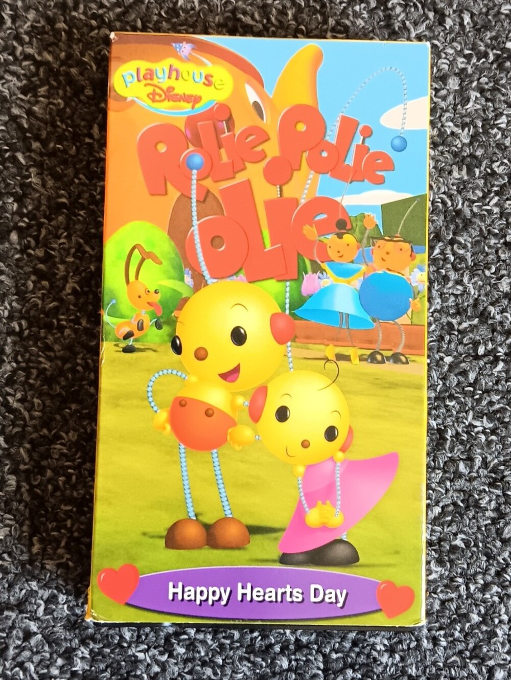 Rolle Polie Ollie Happy Hearts Day Walt Disney VHS Tape Film Kids Cartoon
